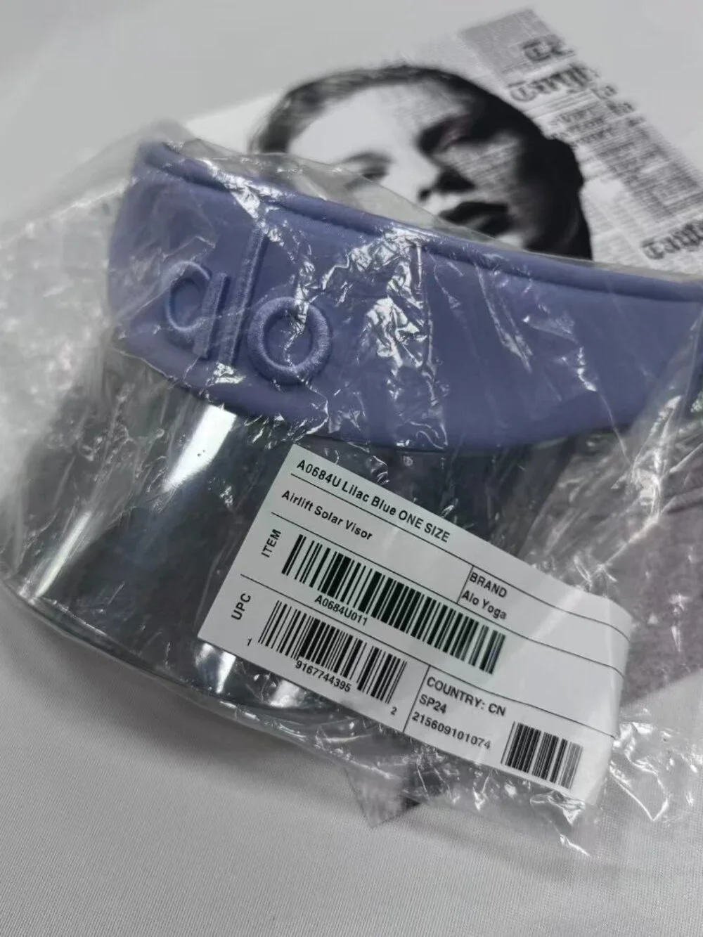 💜💙Alo Yoga Airlift Solar Visor Lilac Blue Tennis Golf Cap NWT
